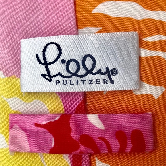 Lilly Pulitzer Pink Floral Men’s Neck Tie *SOLD* - Picture 5 of 7